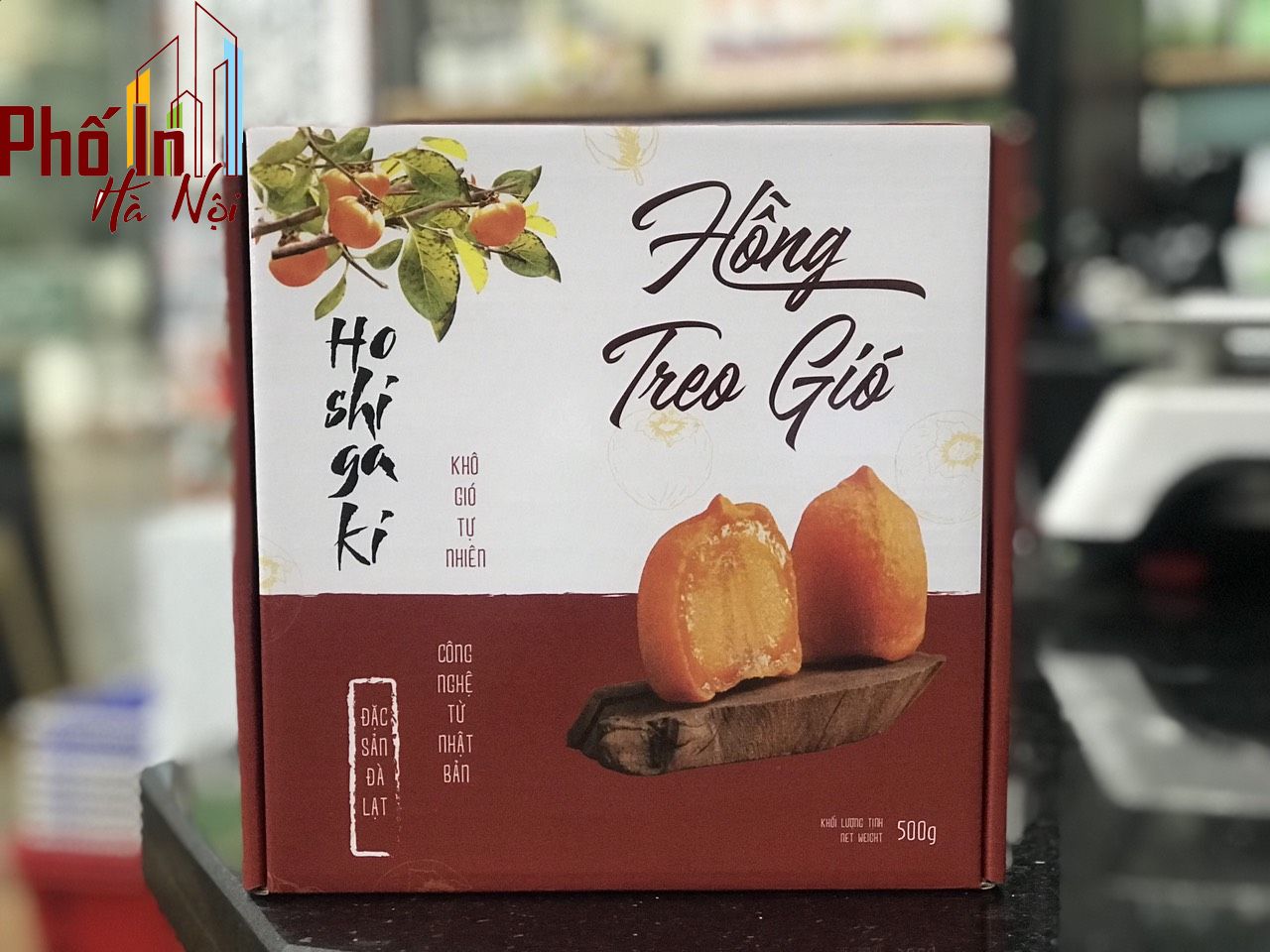 In hộp nắp gài đựng hồng treo gió