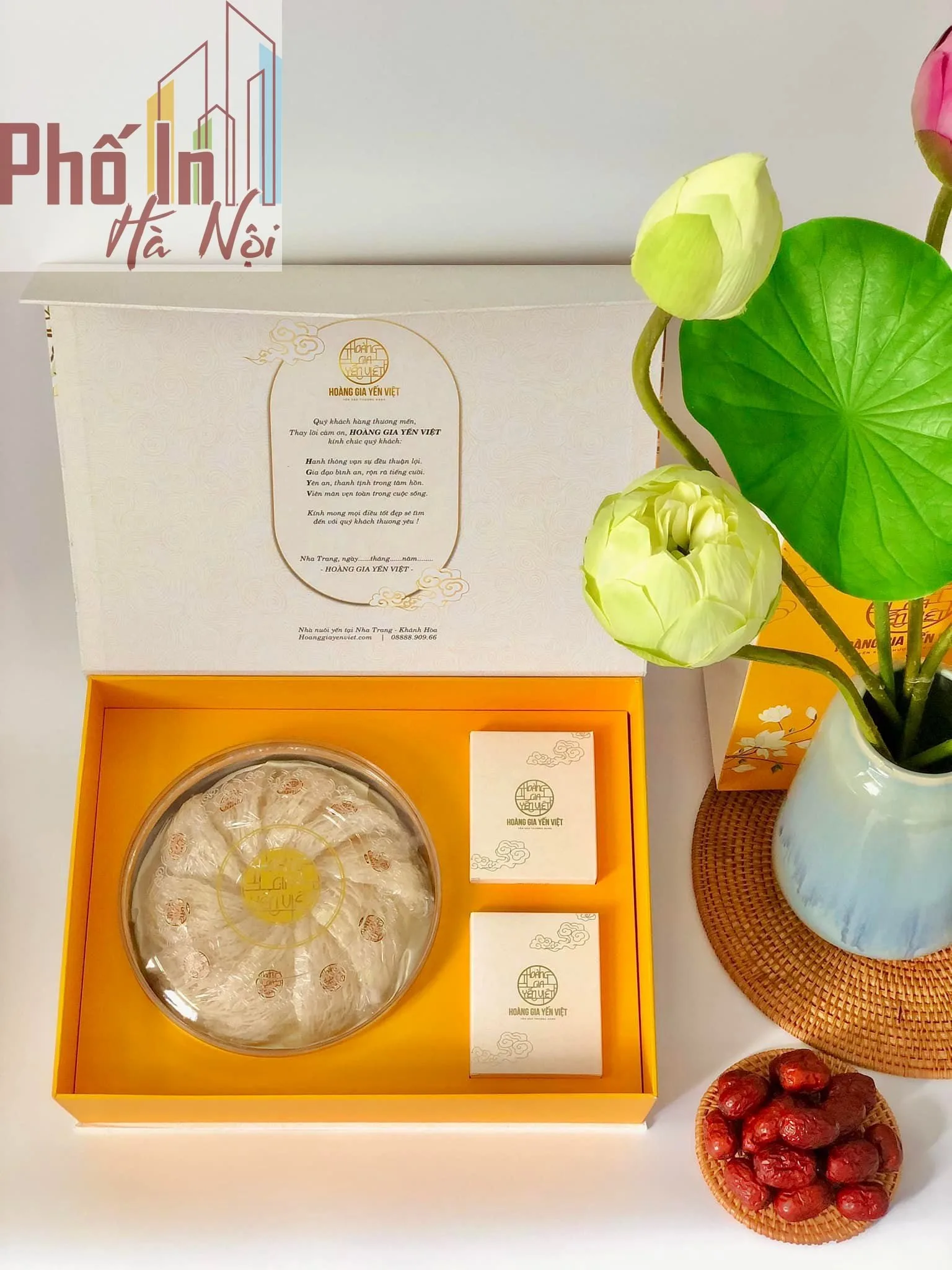 In hộp giấy đựng yến chưng cao cấp tại Hà Nội
