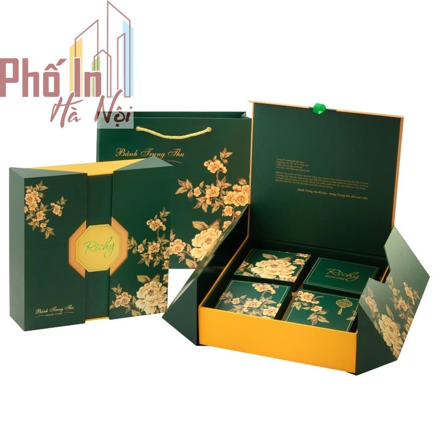 Mẫu hộp bánh trung thu cánh bướm cao cấp