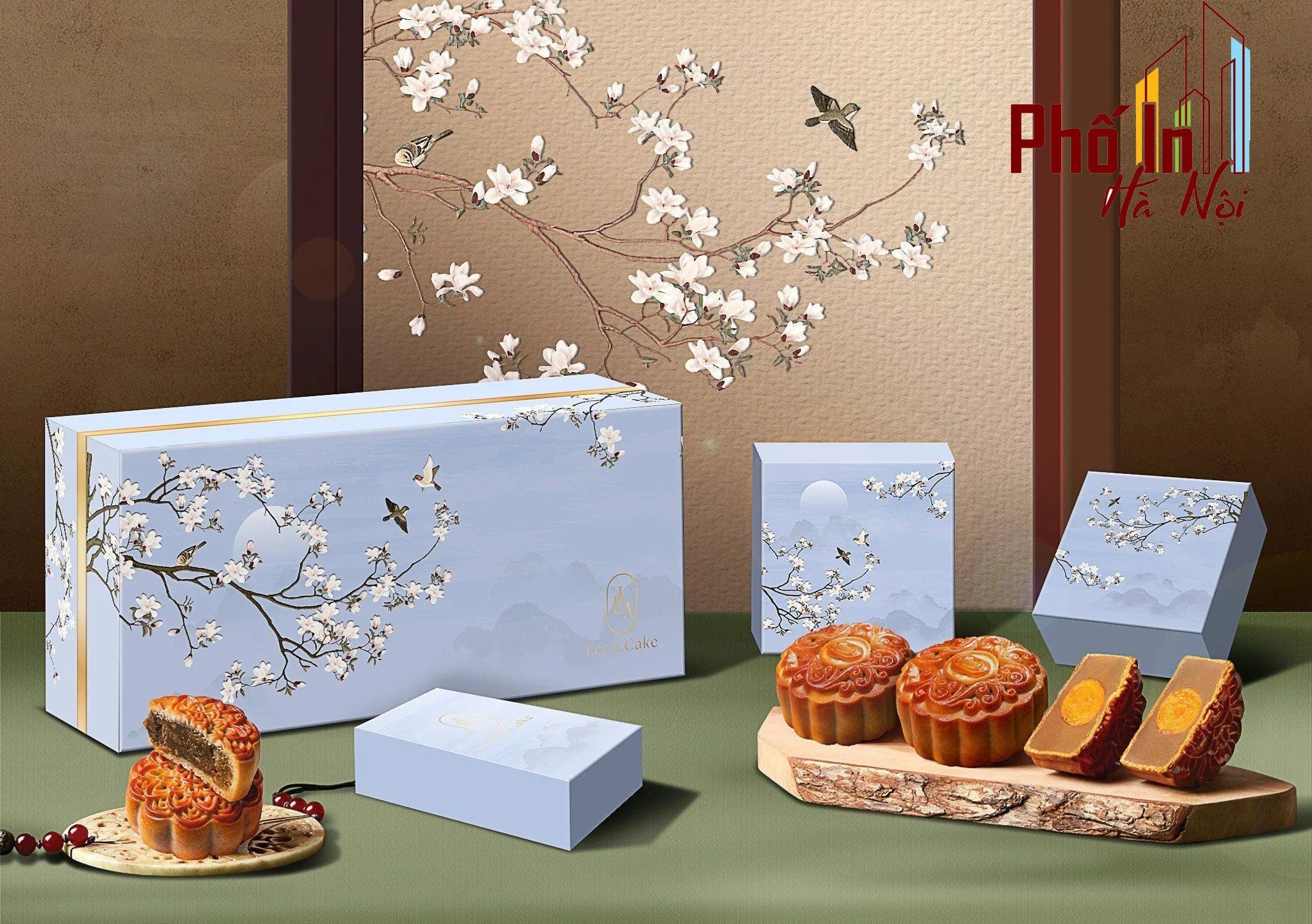 Hộp bánh trung thu âm dương theo yêu cầu giá rẻ tại Hà Nội