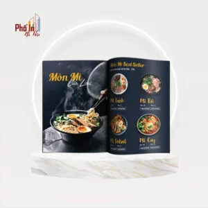In Menu, in thực đơn giá rẻ Tại Hà Nội