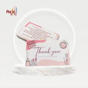 In thiệp cảm ơn, thank you card giá rẻ tại Hà Nội
