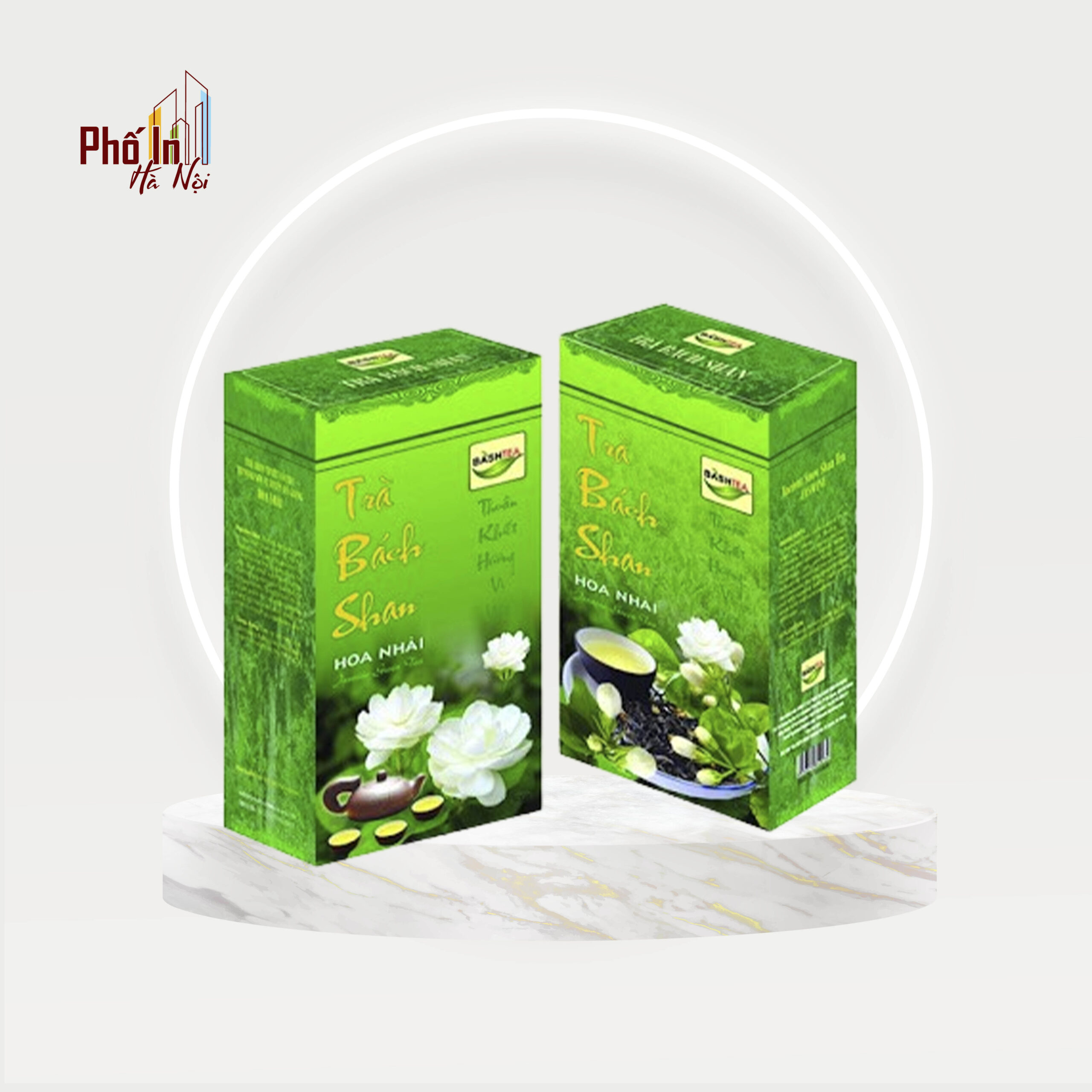 In hộp giấy đựng trà