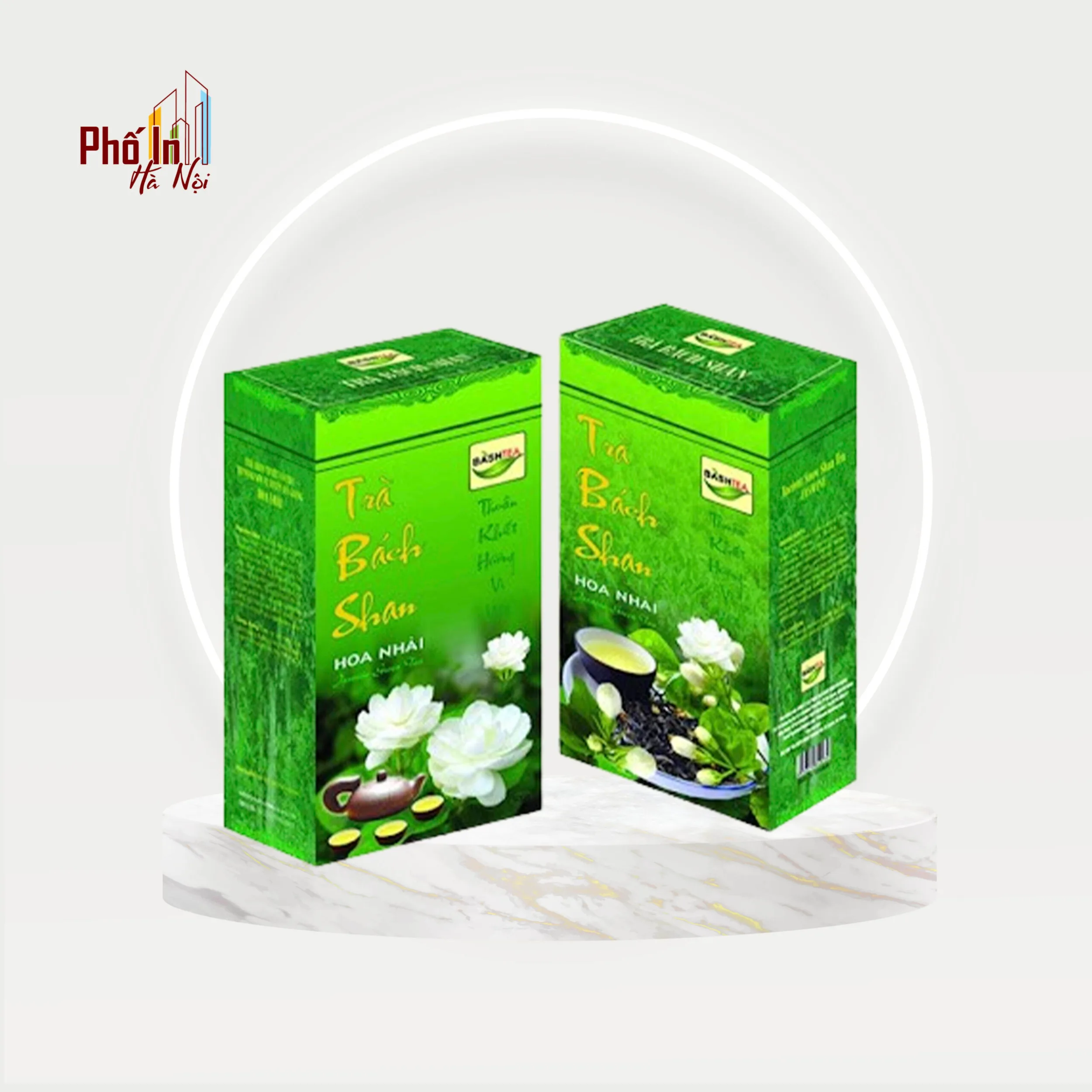 In hộp giấy đựng trà